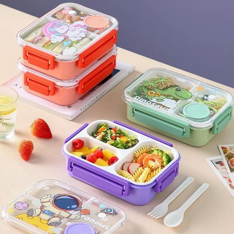 Snacks Food Warmer - Lancheira bento de desenho animado de