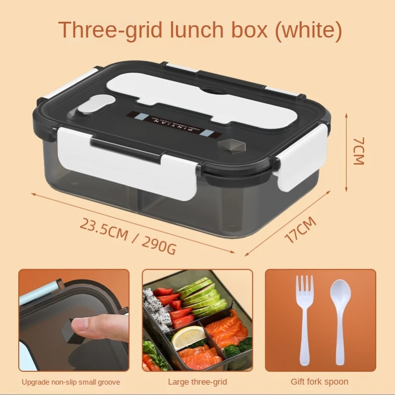 Snacks Food Warmer - Lancheira transparente para crianças, recipiente de