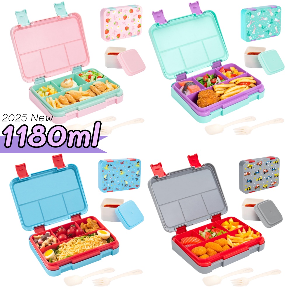 Food Prep Snacks - 40oz padrão dos desenhos animados bento