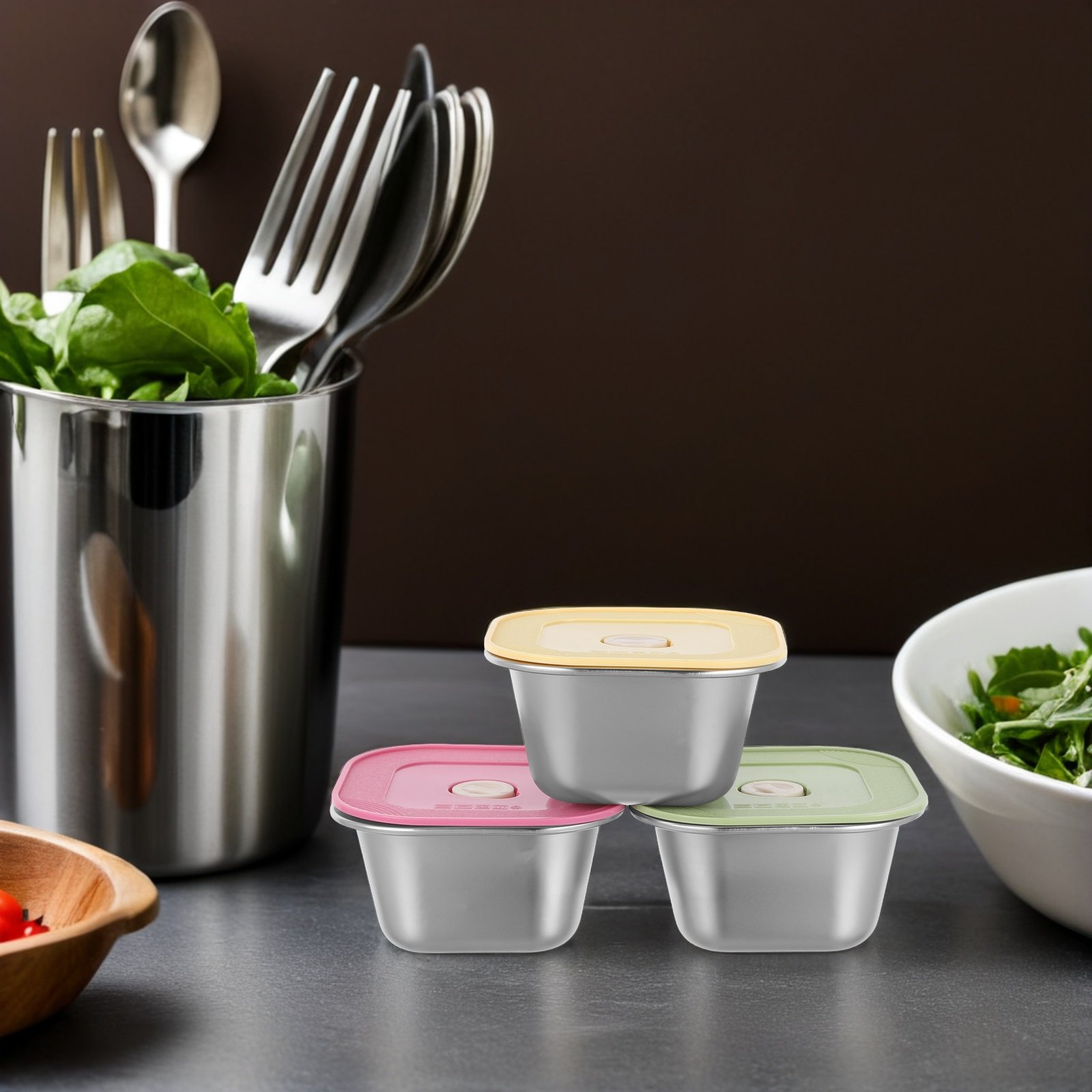 Conjunto de 3 Recipientes Empi - Food Prep Snacks avaliação e preço