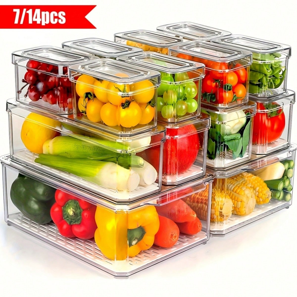 Conjunto de 7/14 caixas organi - Food Packed Snacks avaliação e preço