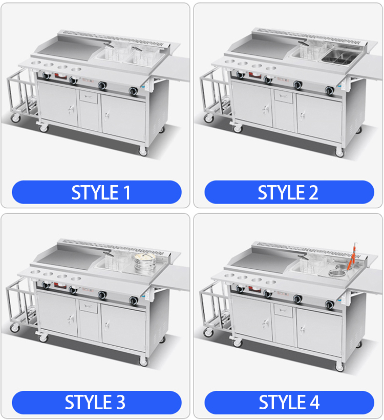 Carrinho de Comida Móvel a Gás - Snacks Food Warmer avaliação e preço