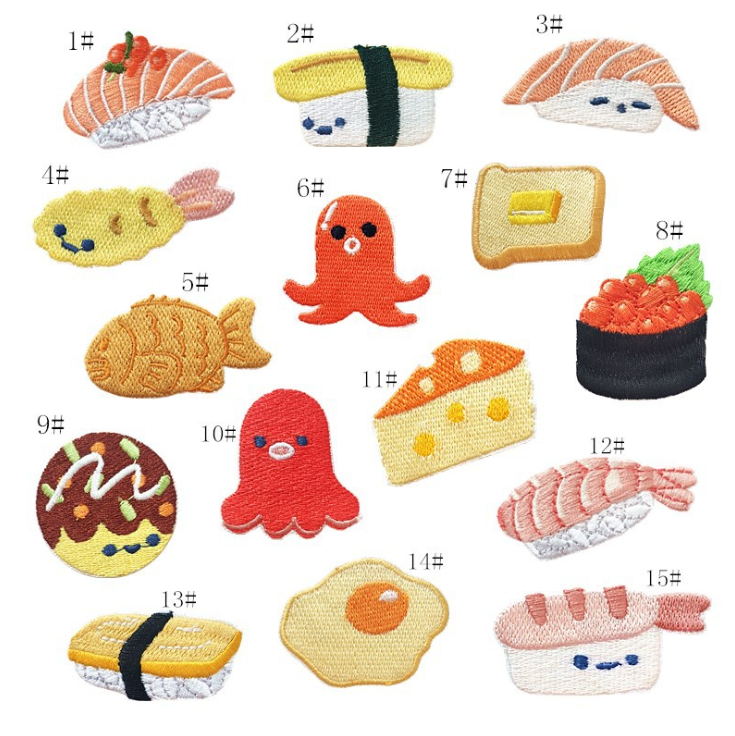 10 pçs remendo bordado comida  - Food Snacks Pictures avaliação e preço