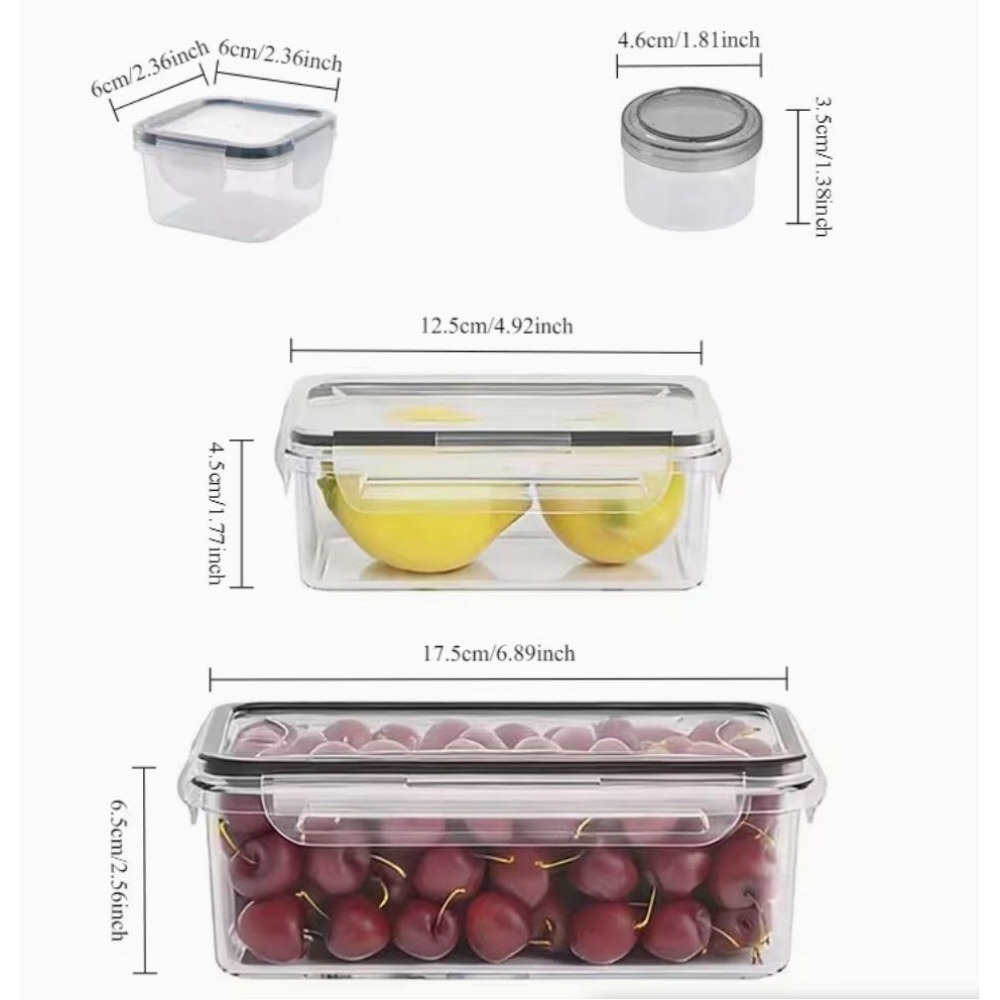Conjunto de 4 Recipientes Tran - Dry Food Snacks avaliação e preço