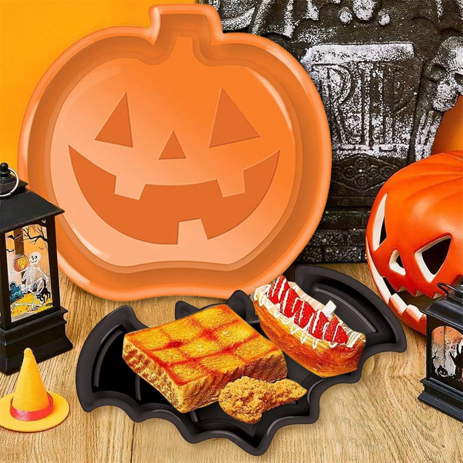 Pratos de Servir em Formato de - Food Halloween Snacks avaliação e preço