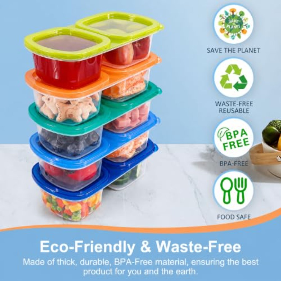 Conjunto de 5 Recipientes Reut - Food Prep Snacks avaliação e preço
