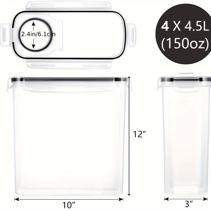 Conjunto de 4 Recipientes Herm - Food Packed Snacks avaliação e preço
