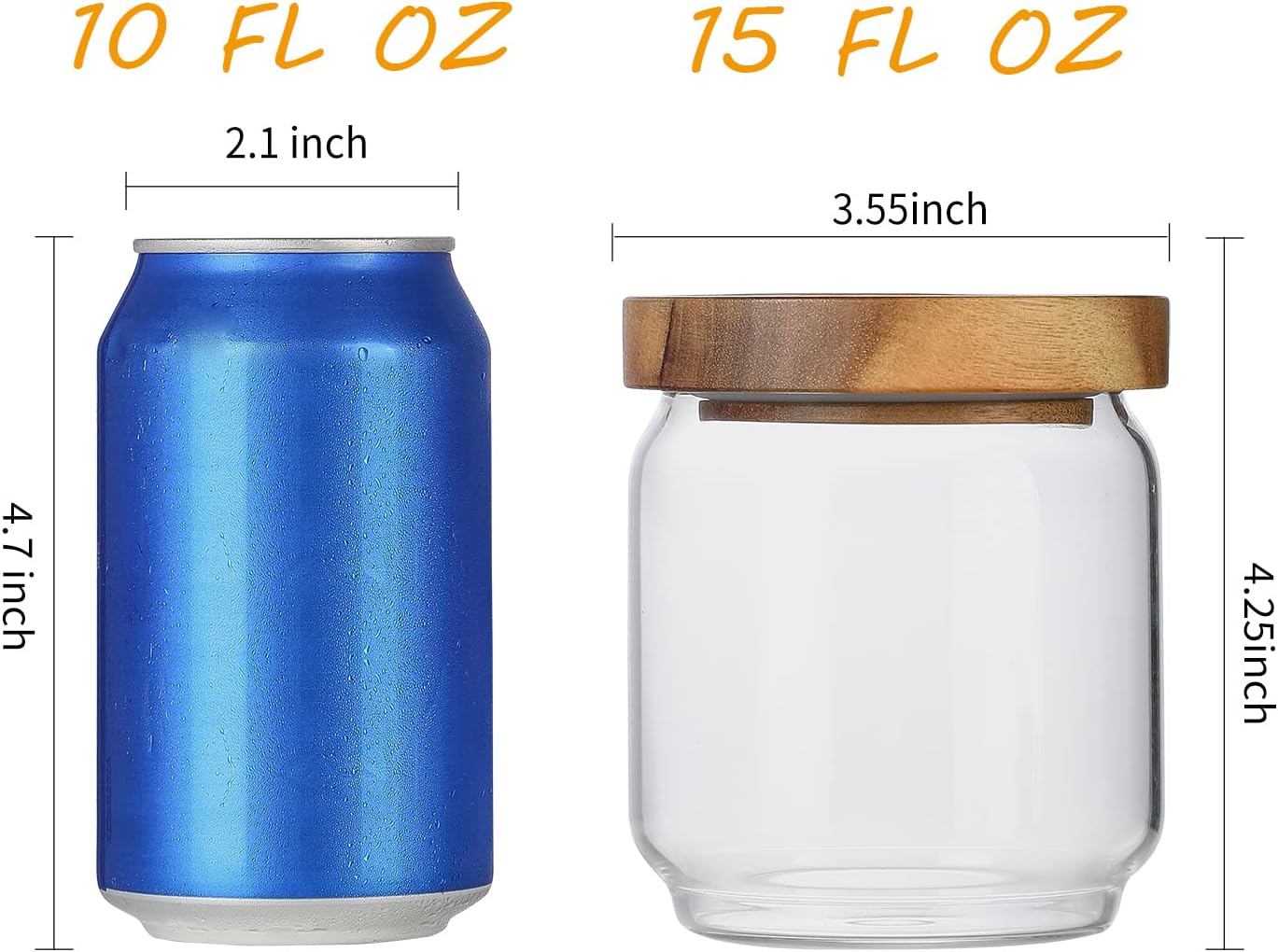 Conjunto com 4 Frascos de Vidr - Food Packed Snacks avaliação e preço